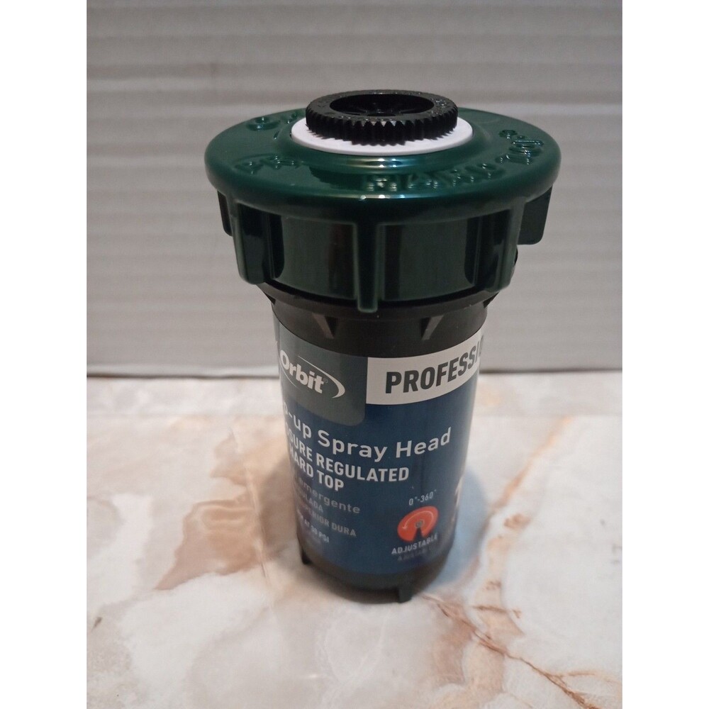 Orbit 80307 Professional Series Plastic Adjustable Pop-Up Sprinkler 2 H in.